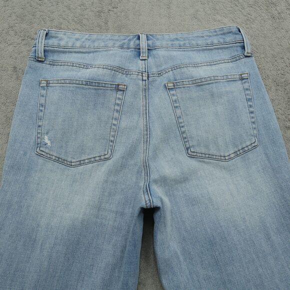 Talbots Jeans Women's Size 8 Blue High-Rise Modern Ankle 26" Inseam Distressed - Picture 13 of 16